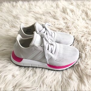 Adidas Swift Run Shoes in Grey and Pink